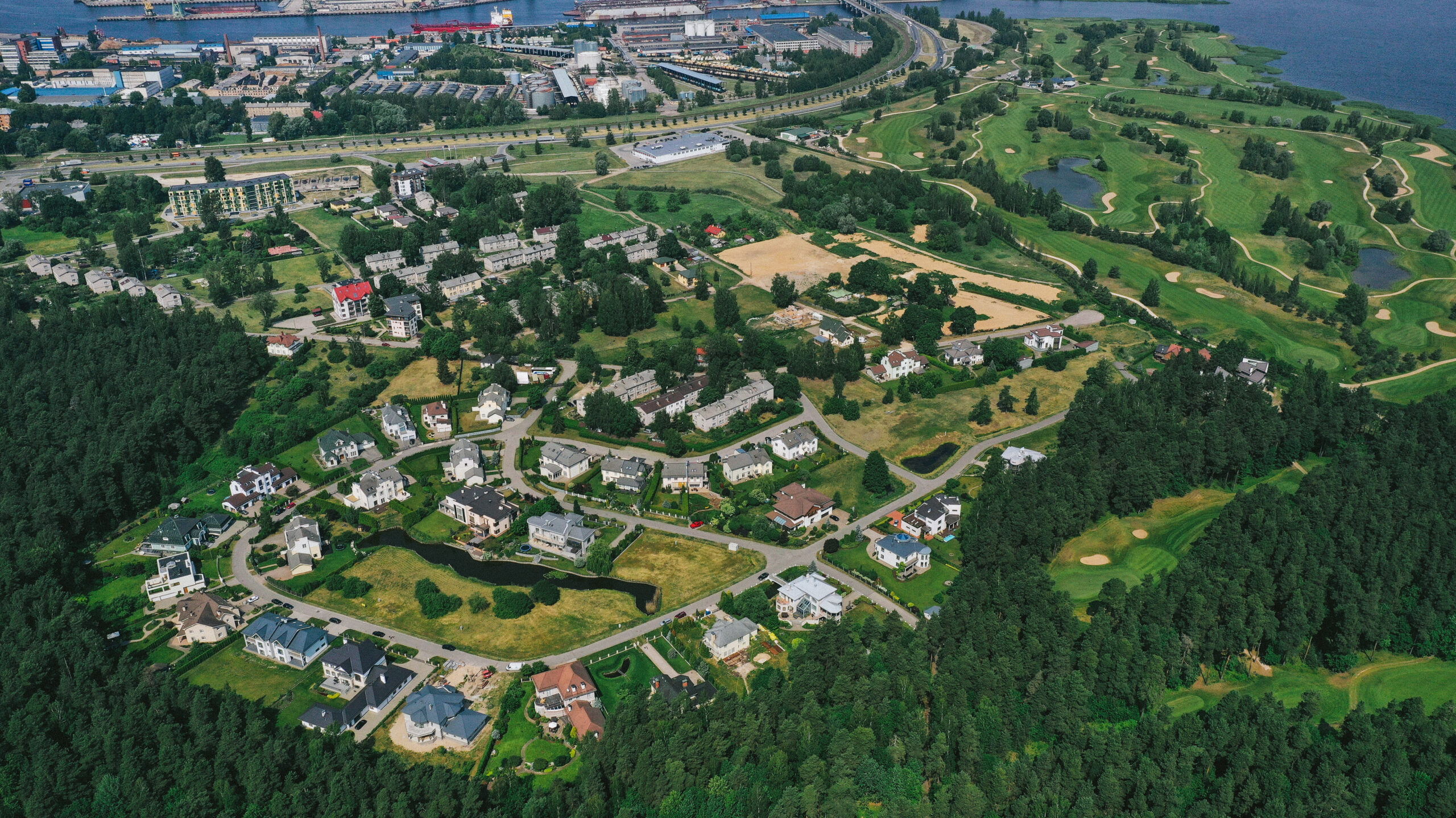 Bird's-eye view. Landscape from above